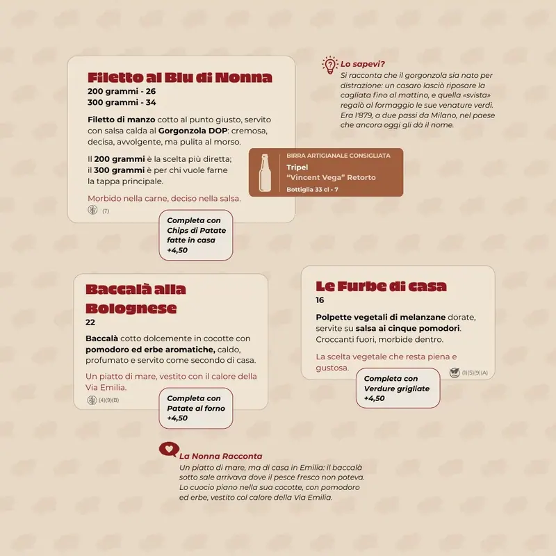 Il menù alla carta, pagina 17