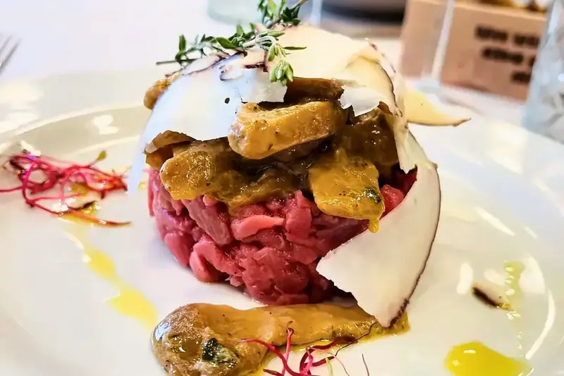 La Tartare d’Autunno con il Pecorino Romagnolo Ubriaco in Sangiovese